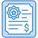 Stock certificate  Icon