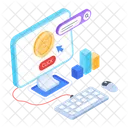 Stock Analysis Bitcoin Icon