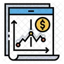 Stock Investment Shares Sale Analytics Icon