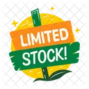 Stock Limitado Tablero Promocional Icono