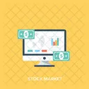Stock Market Online Icon