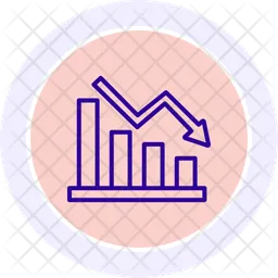 Stock market crash  Icon
