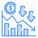 Stock Market Down Downtrend Stock Market Icon
