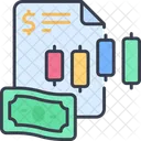 Stock Market Candlestick Finance Icon