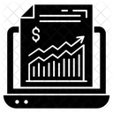 Stock Market Business Report Financial Report Icon