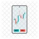 Stock Trading Investing Equities Icon