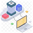 Stockage Cloud Cloud Computing Technologie Cloud Icon