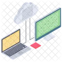 Stockage Cloud Cloud Computing Technologie Cloud Icon