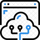 Stockage en ligne  Icône