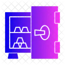 Stockage d'or  Icône