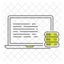 Donnees Stockage Serveur Icône