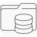 Stockage De Fichiers Thinline Icon Icône