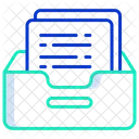 Stockage De Papier Stockage De Fichiers Stockage De Documents Icône
