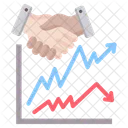 Stockbroker Trade Growth Icon
