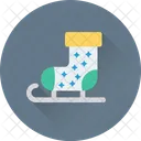Stocking Sled Sock Icon