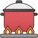 Stockpot Red Stove Icon