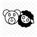 Stofftier Teddybar Spielzeug Symbol