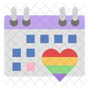 Stolzmonat Weltstolztag LGBTQIA Symbol