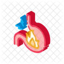 Severe Heartburn Stomach Icon