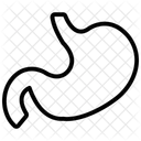 Stomach Black Outline Icon 아이콘