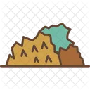 Stone Mineral Mining Icon