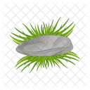 Grass Stone Plant Icon