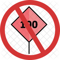 Stop 100 speed  Icon