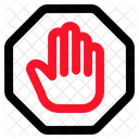 Stop Cursor Hand Icon