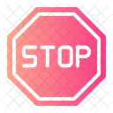 Stop Alert Traffic Sign Icon