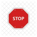 Stop Block Sign Icon