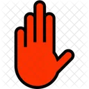 Stop Sign Left Hand Icon