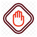 Stop Block Sign Icon