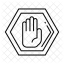 Stop Block Sign Icon