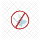 Stop No Plastic Recycle Icon