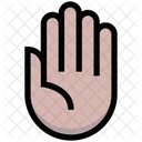 Hand Palm Four Fingers Icon
