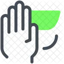 Answer Hand Stop Icon