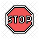 Stop Road Traffic Icon