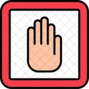 Stop Hand Gesture Icon