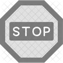 Stop Octagon Red Icon