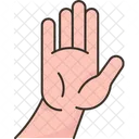 Stop Palm Hand Icon
