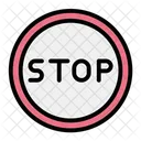 Stop Regulation Traffic Sign Icon