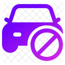 Stop Car Transportation Icon