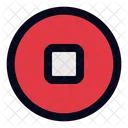 Stop Square Circle Icon