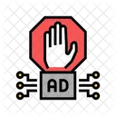 Advertisement Block Technology Icon