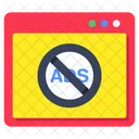 Stop Ad Ad Forbidden Ad Prohibition Icon