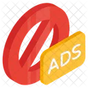 Stop Ad Ad Forbidden Ad Prohibition Icon