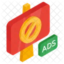 Stop Ad Ad Forbidden Ad Prohibition Icon