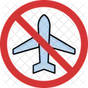 No Airplane Plane Is Ban Flight Blocked Icon