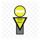Stop and Give Way  Icon