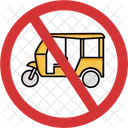 Stop Auto rickshaw  Icon